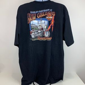 Harley Davidson Black T-Shirt 3XL New Orleans USA